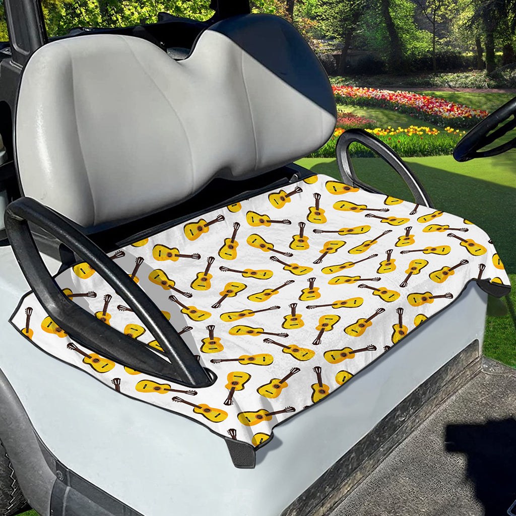 Acoustic Guitar Pattern Print Golf Cart Seat Cover