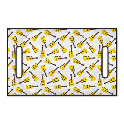 Acoustic Guitar Pattern Print Golf Cart Seat Cover