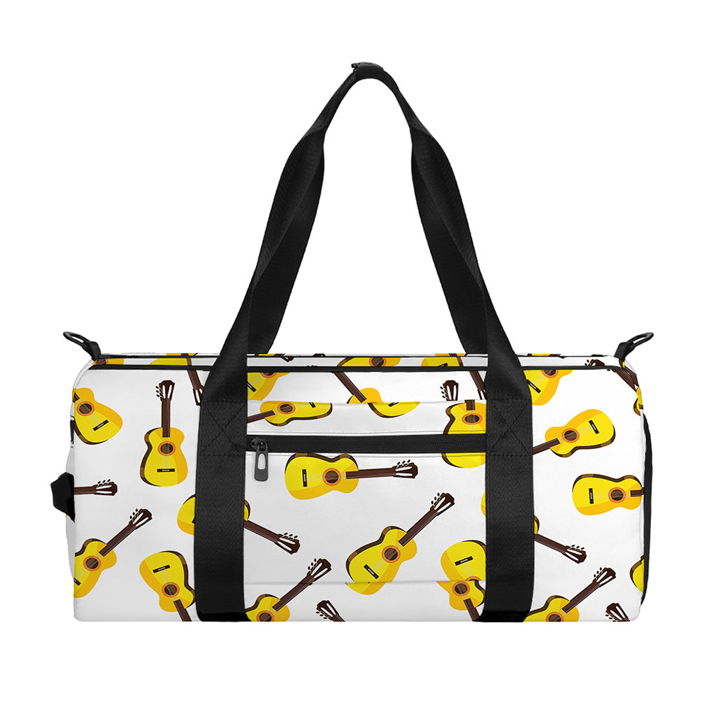 Acoustic Guitar Pattern Print Gym Bag