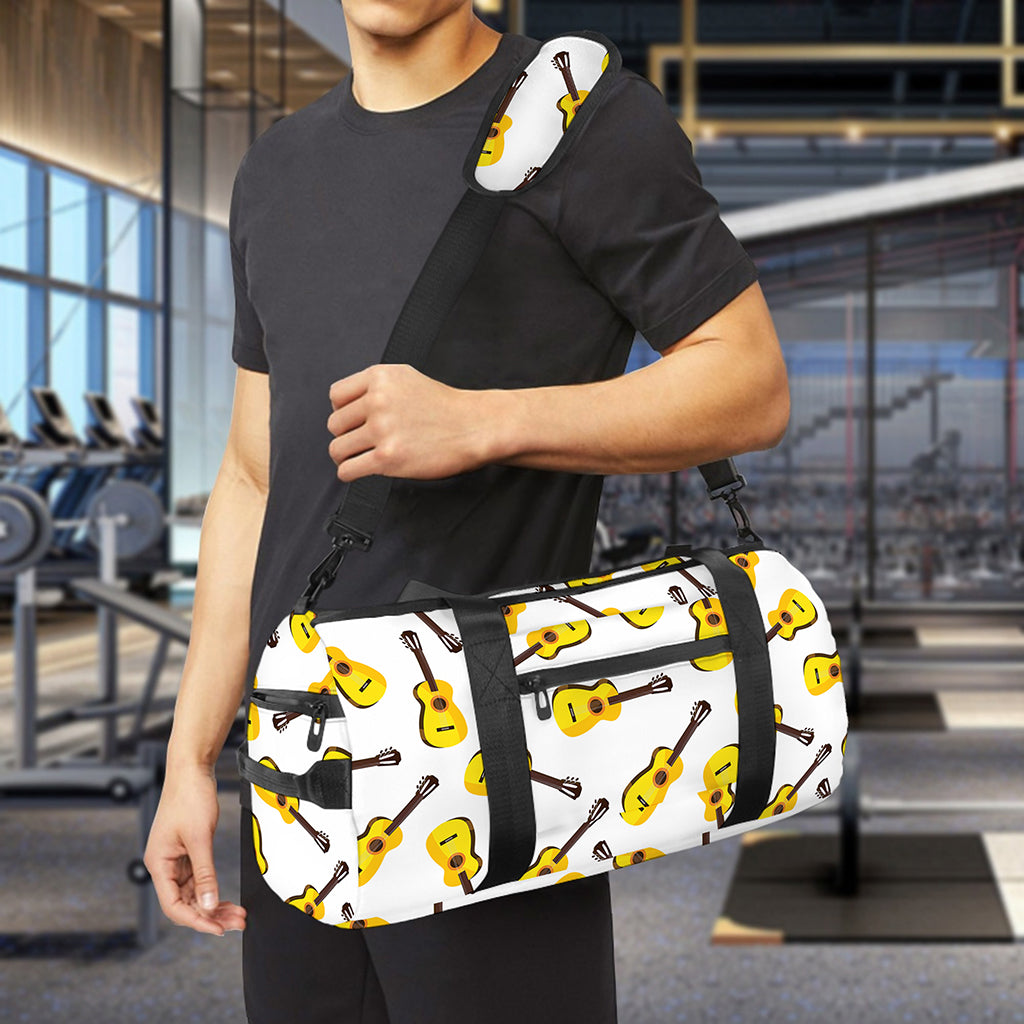 Acoustic Guitar Pattern Print Gym Bag