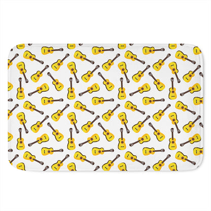 Acoustic Guitar Pattern Print Indoor Door Mat