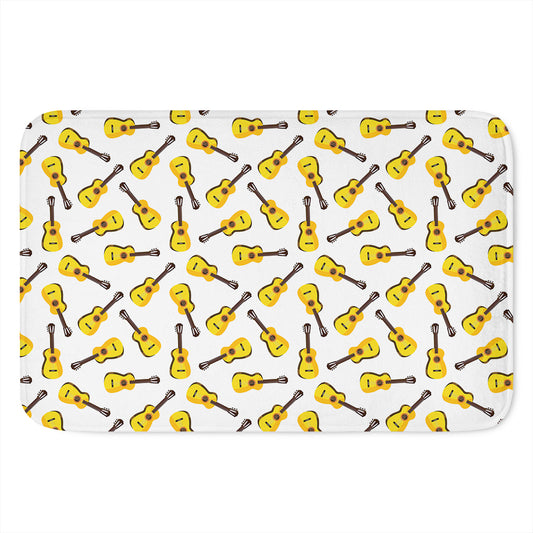 Acoustic Guitar Pattern Print Indoor Door Mat