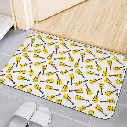 Acoustic Guitar Pattern Print Indoor Door Mat