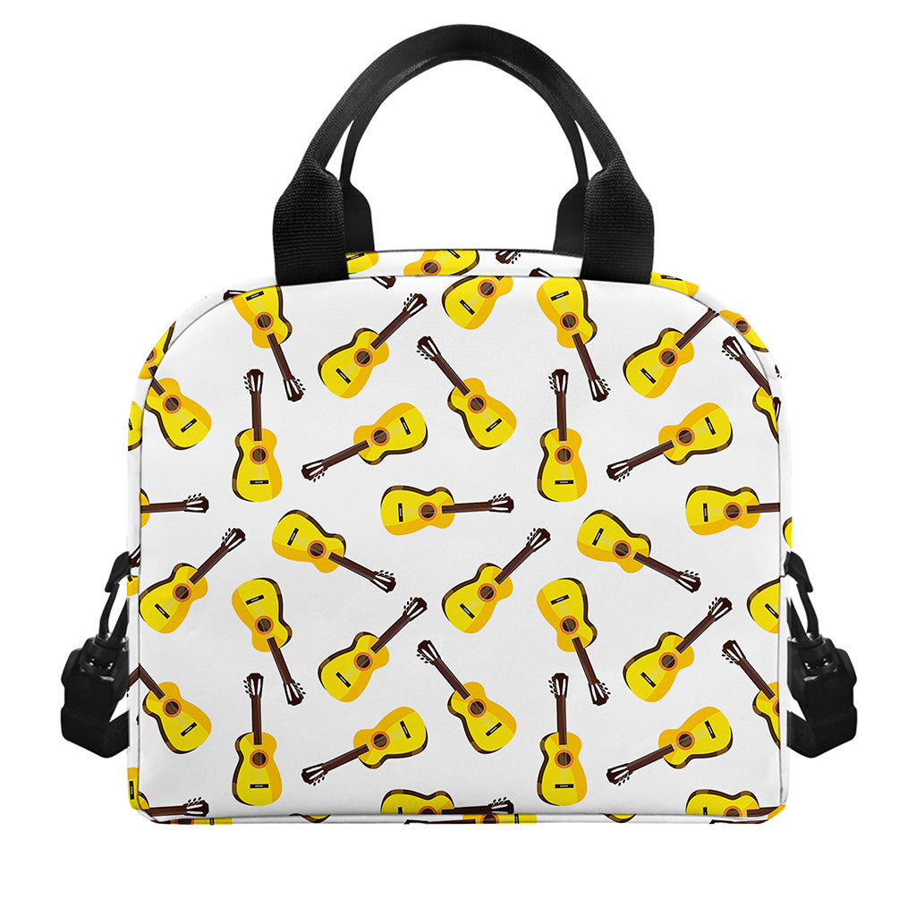 Acoustic Guitar Pattern Print Insulated Lunch Bag