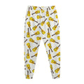 Acoustic Guitar Pattern Print Jogger Pants