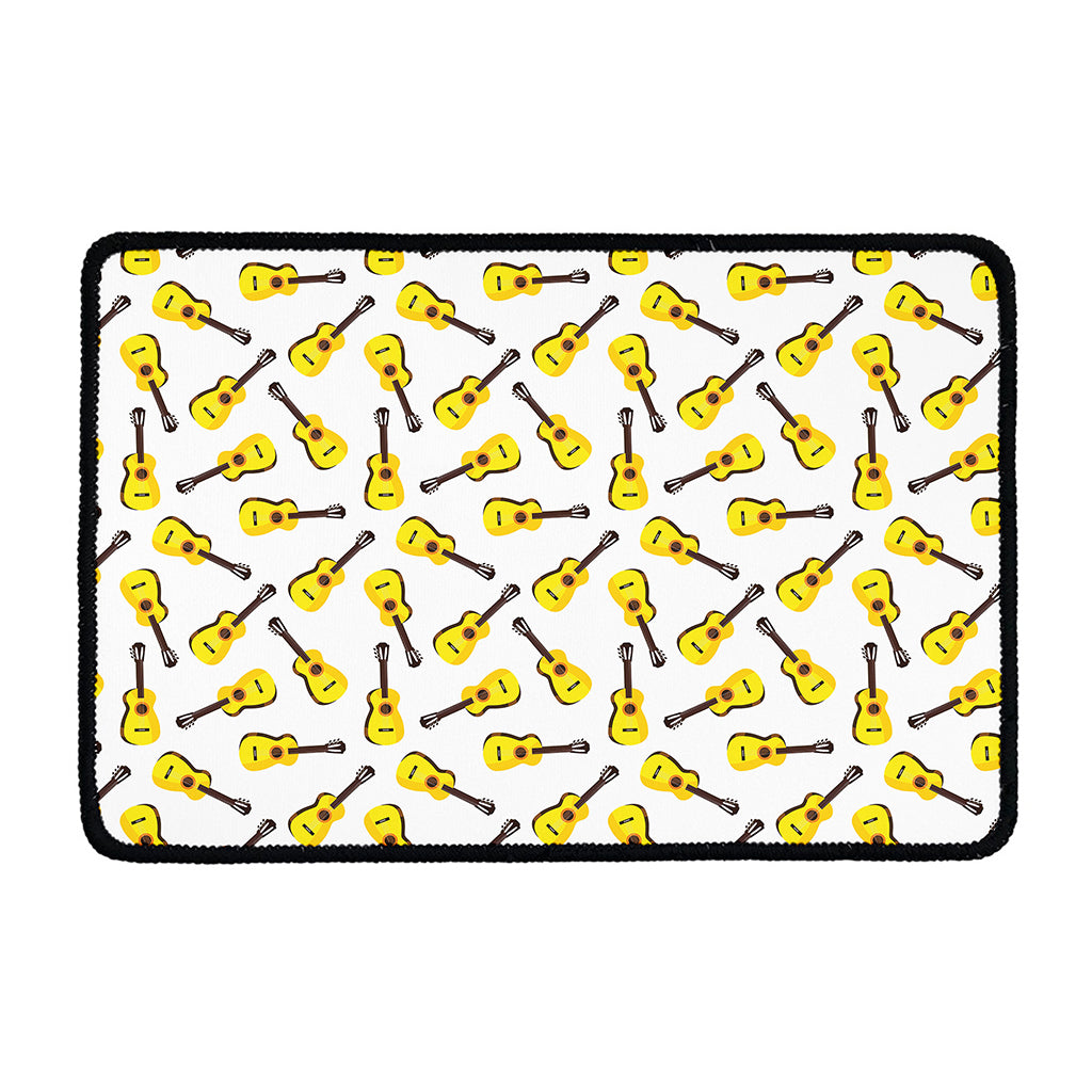 Acoustic Guitar Pattern Print Kitchen Mat