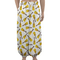 Acoustic Guitar Pattern Print Lantern Pants
