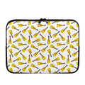 Acoustic Guitar Pattern Print Laptop Sleeve