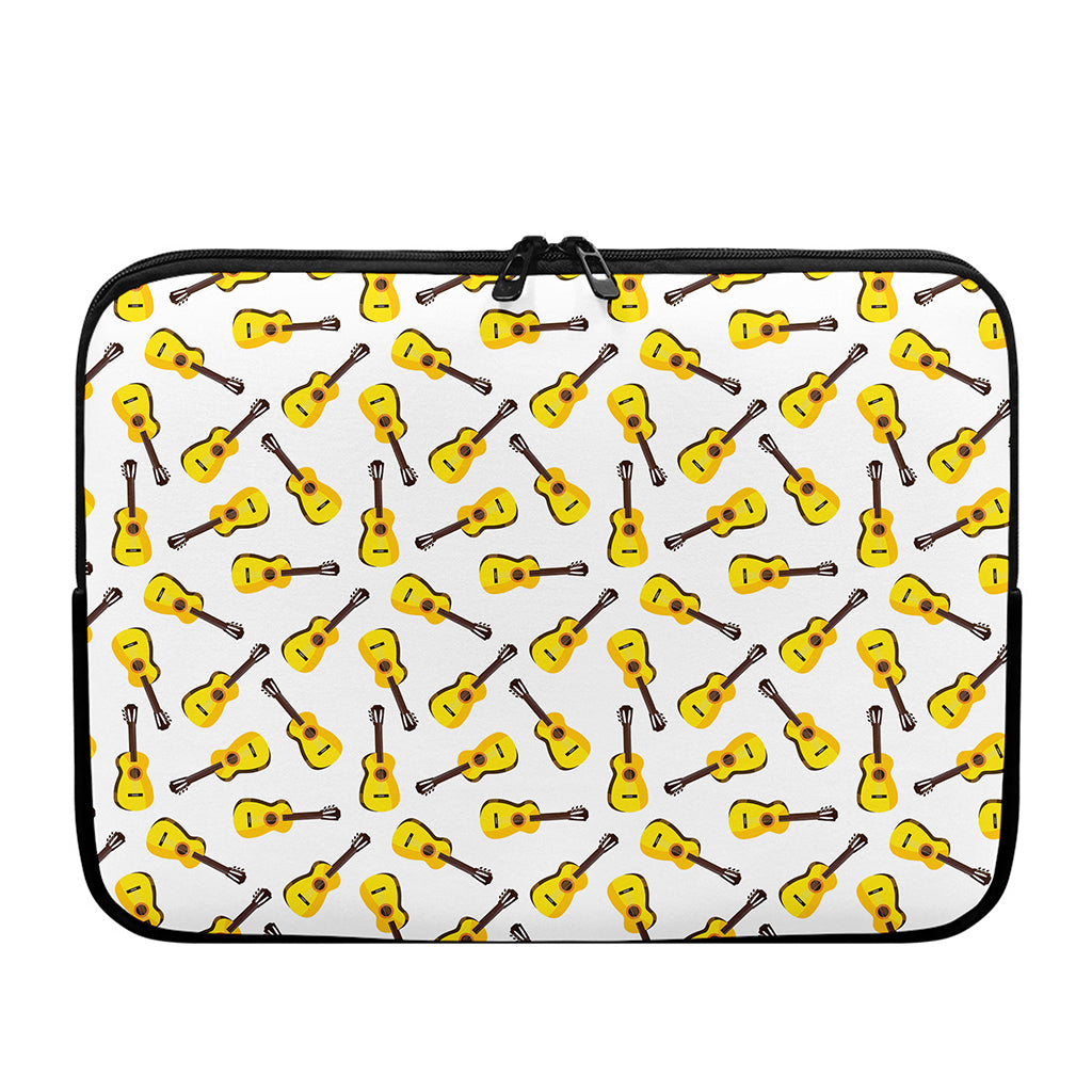 Acoustic Guitar Pattern Print Laptop Sleeve