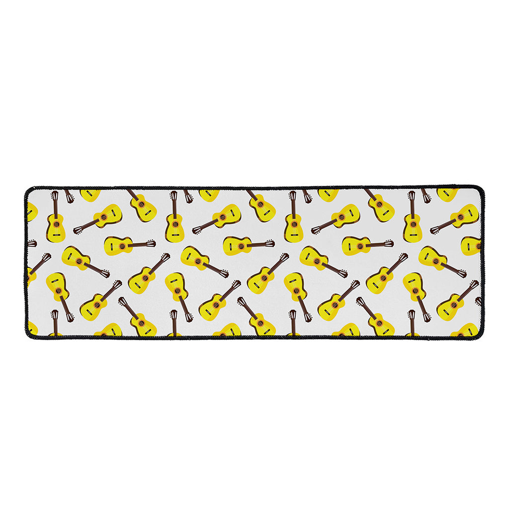 Acoustic Guitar Pattern Print Long Kitchen Mat