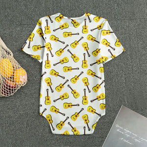 Acoustic Guitar Pattern Print Men's Bodysuit