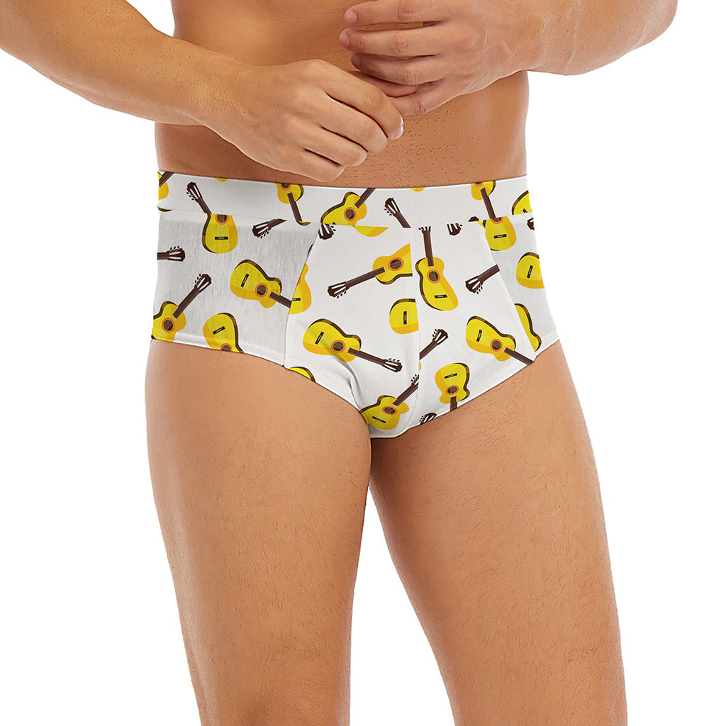 Acoustic Guitar Pattern Print Men's Briefs
