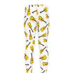 Acoustic Guitar Pattern Print Men's leggings