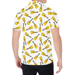 Acoustic Guitar Pattern Print Men's Shirt