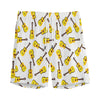 Acoustic Guitar Pattern Print Men's Sports Shorts