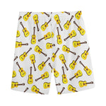 Acoustic Guitar Pattern Print Men's Sports Shorts