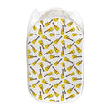 Acoustic Guitar Pattern Print Mesh Laundry Hamper