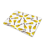 Acoustic Guitar Pattern Print Pet Cooling Mat Cover
