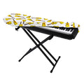 Acoustic Guitar Pattern Print Piano Keyboard Cover