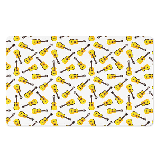 Acoustic Guitar Pattern Print Polyester Doormat