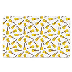 Acoustic Guitar Pattern Print Polyester Doormat