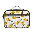 Acoustic Guitar Pattern Print Portable Lunch Bag