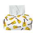Acoustic Guitar Pattern Print Rectangle Tissue Box Cover