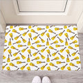 Acoustic Guitar Pattern Print Rubber Doormat