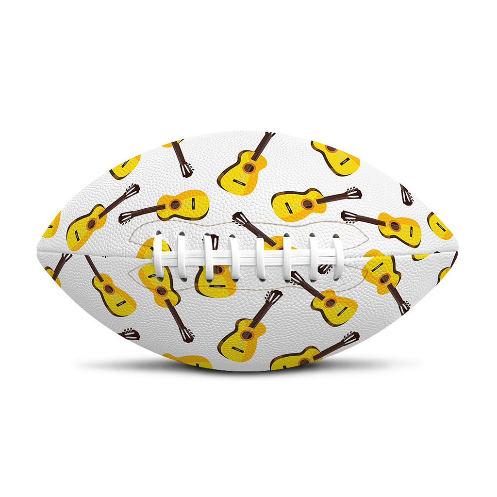 Acoustic Guitar Pattern Print Rugby Ball