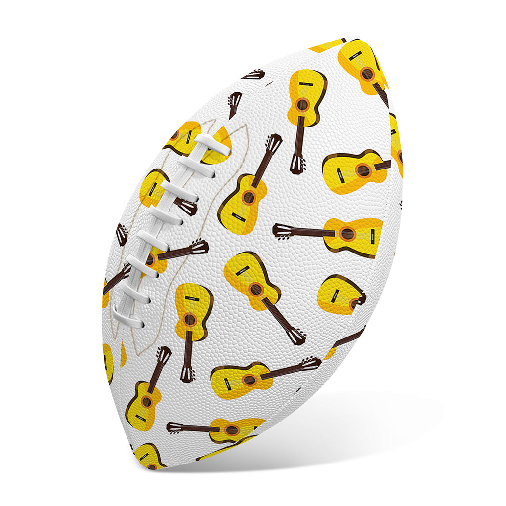 Acoustic Guitar Pattern Print Rugby Ball