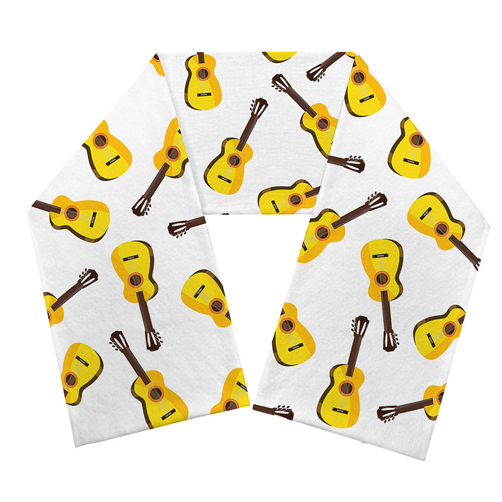 Acoustic Guitar Pattern Print Scarf
