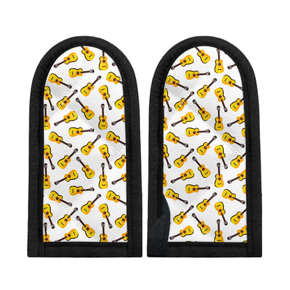 Acoustic Guitar Pattern Print Skillet Handle Cover