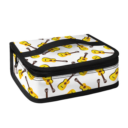 Acoustic Guitar Pattern Print Small Lunch Bag