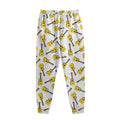 Acoustic Guitar Pattern Print Sweatpants