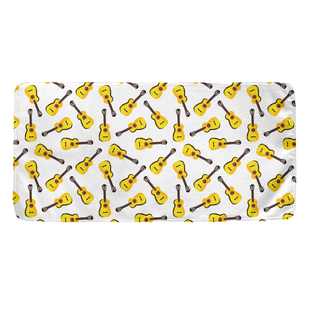 Acoustic Guitar Pattern Print Towel