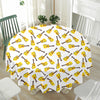 Acoustic Guitar Pattern Print Waterproof Round Tablecloth