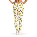 Acoustic Guitar Pattern Print Women's Leggings