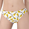 Acoustic Guitar Pattern Print Women's Panties