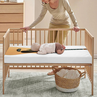 Acoustic Guitar Print Baby Crib Sheet