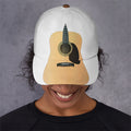 Acoustic Guitar Print Baseball Cap