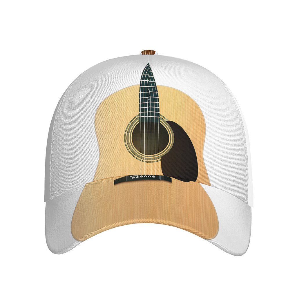 Acoustic Guitar Print Baseball Cap