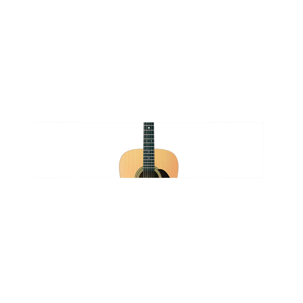 Acoustic Guitar Print Bed Runner