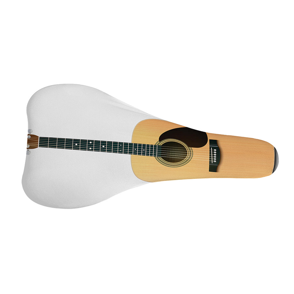 Acoustic Guitar Print Bicycle Seat Cover