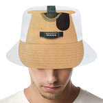 Acoustic Guitar Print Bucket Hat