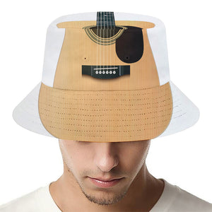 Acoustic Guitar Print Bucket Hat