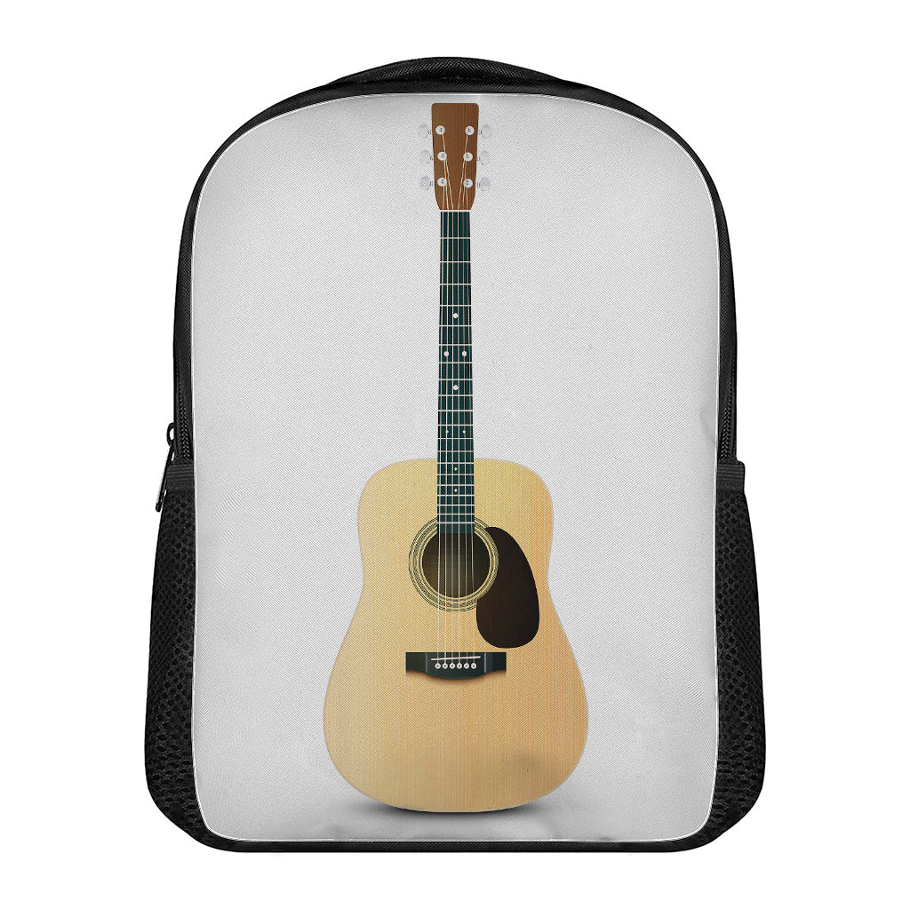 Acoustic Guitar Print Casual Backpack