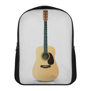 Acoustic Guitar Print Casual Backpack