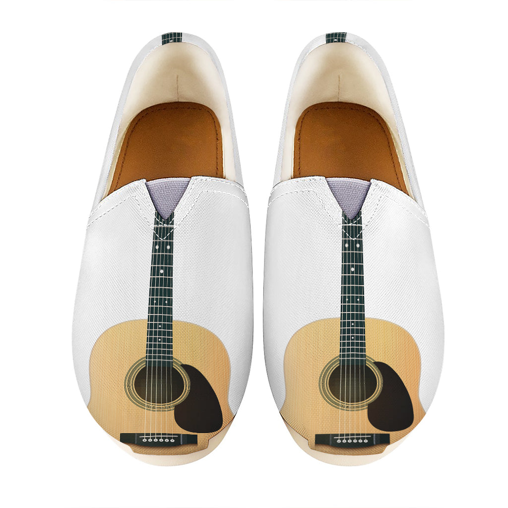 Acoustic Guitar Print Casual Shoes