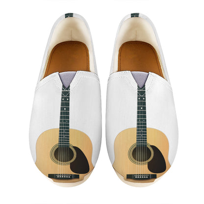 Acoustic Guitar Print Casual Shoes