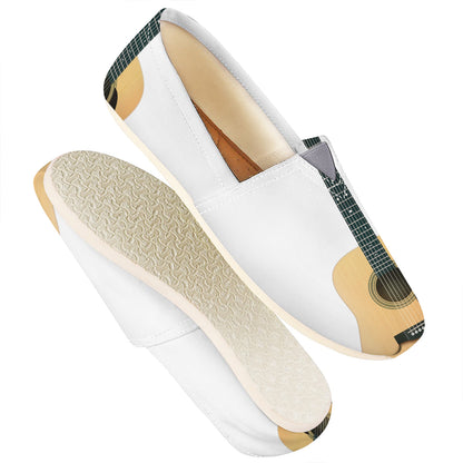 Acoustic Guitar Print Casual Shoes